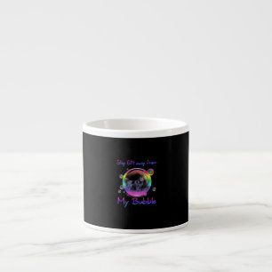 Stay 6ft Away From My Bubble Newfoundland Dog Gift Espresso Cup
