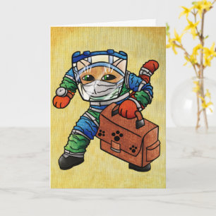 Stay Alert Safety Cat Card