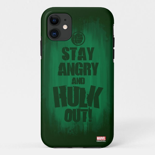 Stay Angry And Hulk Out Case-Mate iPhone Case (Back)