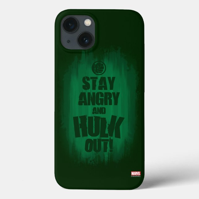 Stay Angry And Hulk Out Case-Mate iPhone Case (Back)
