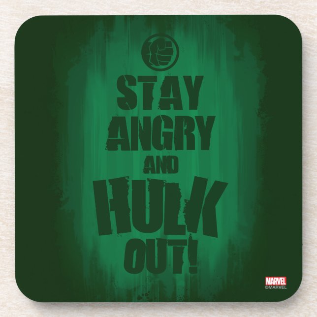 Stay Angry And Hulk Out Coaster (Front)