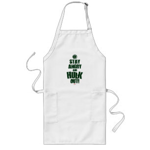 Stay Angry And Hulk Out Long Apron