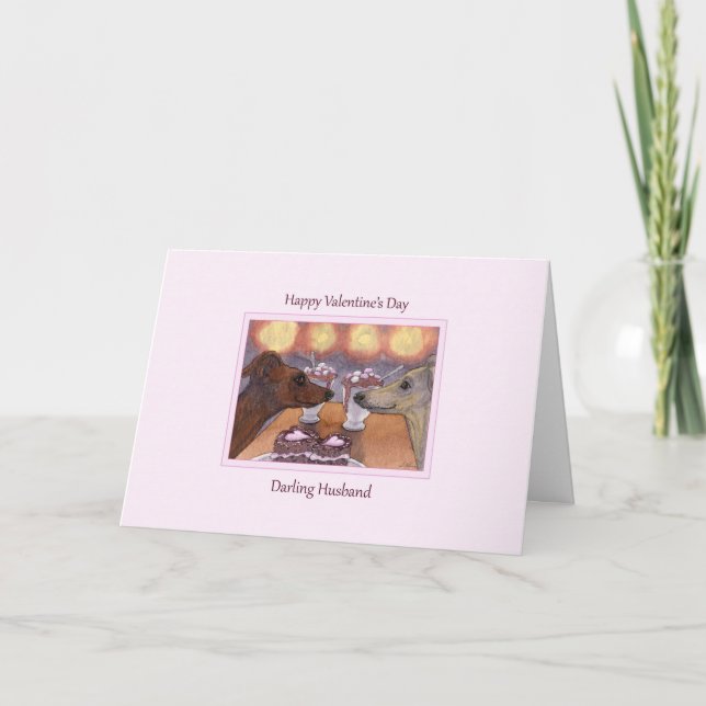 Stay as sweet as you are, Greyhound Valentine card (Front)