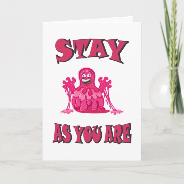 Stay as you are card (Front)