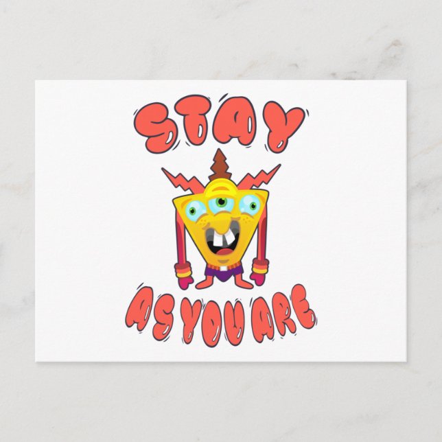 Stay as you are postcard (Front)