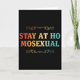 Stay At Ho Moual Funny Design  Card