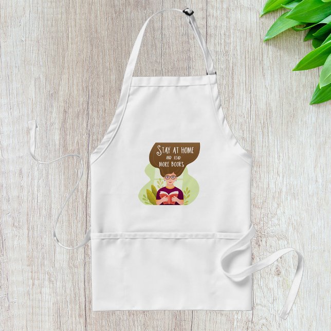 Stay At Home And Read Books Standard Apron (Creator Uploaded)