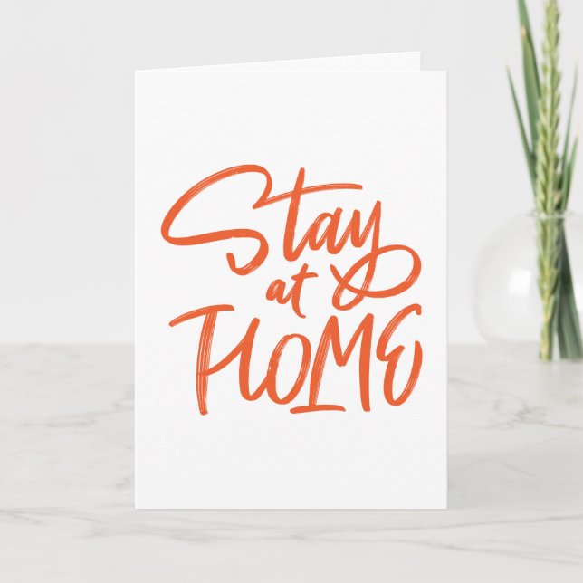 Stay at Home Card (Front)