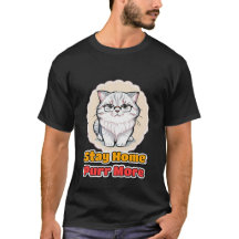 Stay At Home Cat Mom Funny Pet Lover Gift