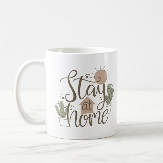 STAY AT HOME COFFEE MUG (Left)