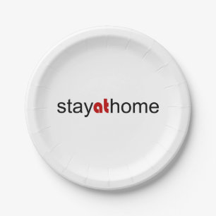 Stay at home paper plate