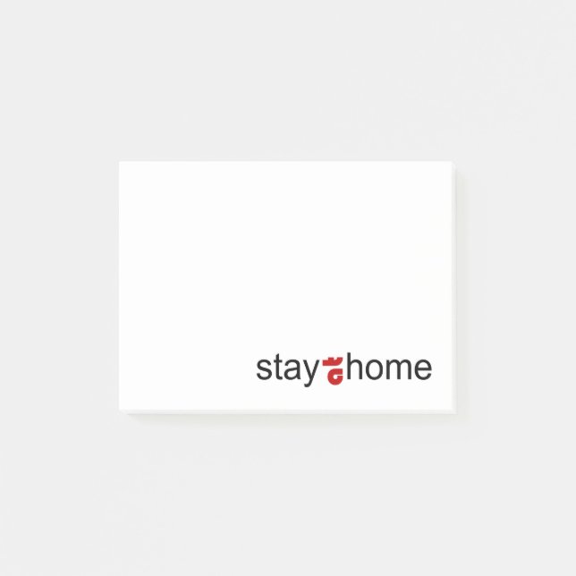 Stay at home post-it notes (Front)