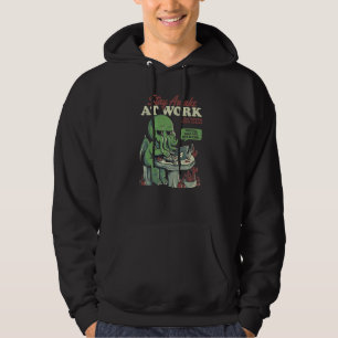 Stay Awake At Work Halloween Bored Cthulhu  Home O Hoodie