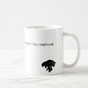stay awake = stay employed coffee mug