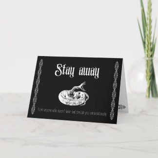 Stay away- Goth Valentine's Card