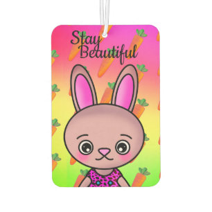 Stay Beautiful Pretty Bunny Cute Carrot Air Freshener