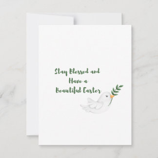 Stay Blessed and Have a Beautiful Easter on a Holiday Card