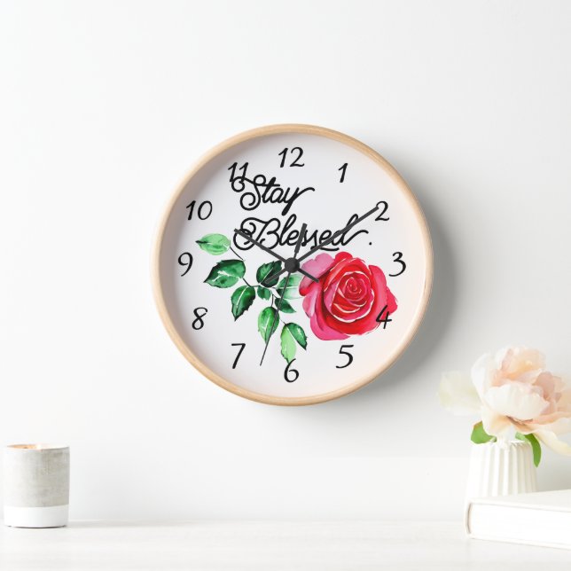 Stay blessed   clock (Home)