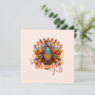 Stay Blessed Y'all with Colourful Turkey 