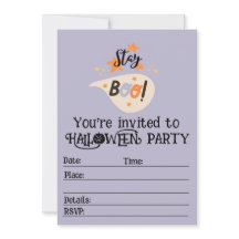 Stay Boo Halloween Party invitation