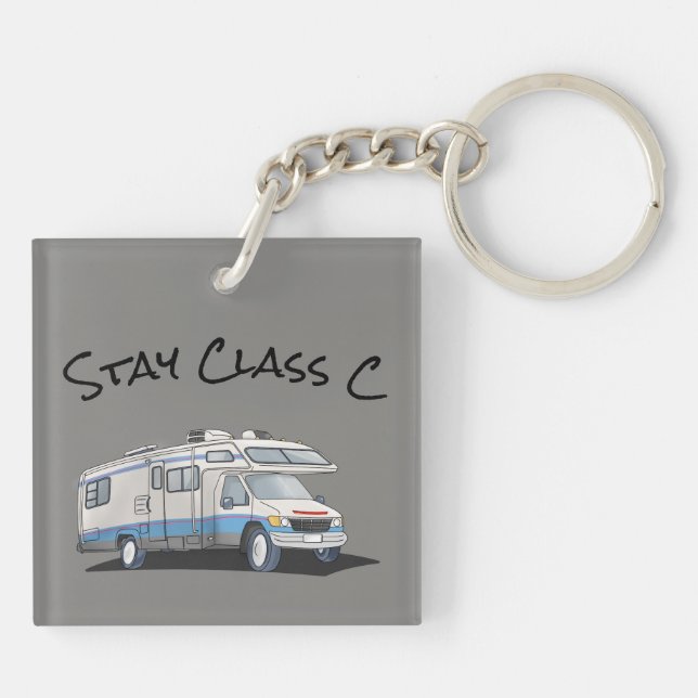 Stay Call C Motorhome Keychain (Back)