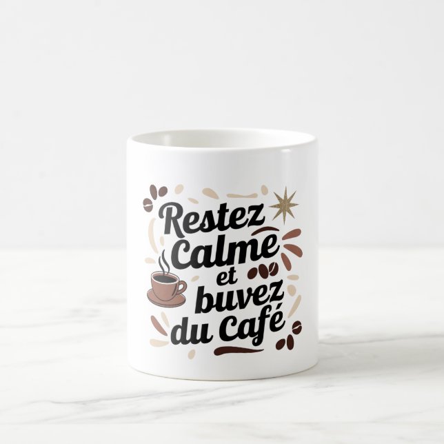 "Stay Calm and Drink Coffee" Mug ☕ – Gift (Center)