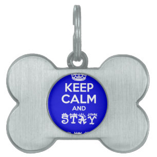 Stay Calm and Stay Focused_ Pet ID Tag