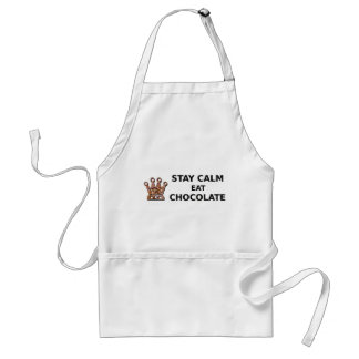 Stay Calm Eat Chocolate Standard Apron