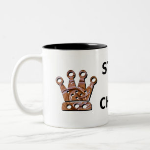 Stay Calm Eat Chocolate Two-Tone Coffee Mug