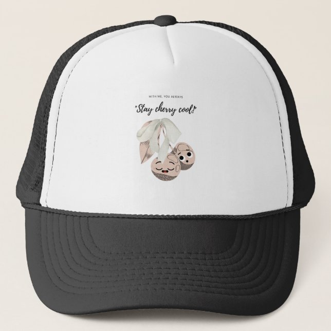 STAY CHERRY COOL TRUCKER HAT (Front)