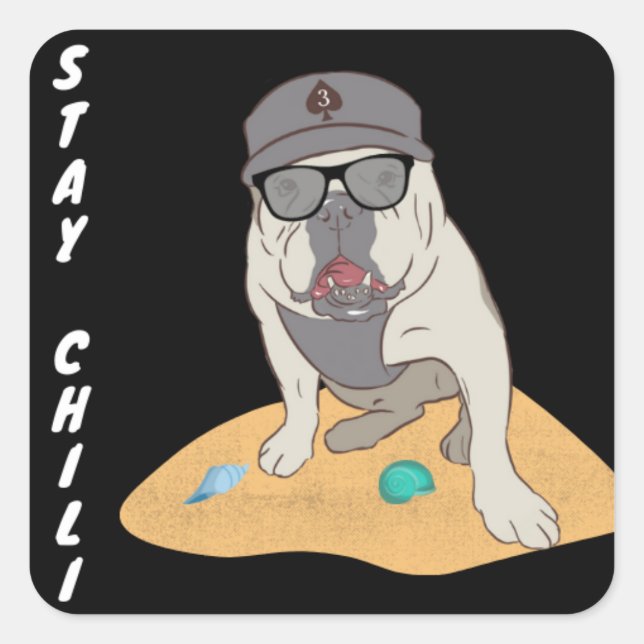 Stay Chili Square Sticker (Front)