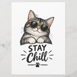 Stay Chill Cat Sunglasses – Cool Cat Lover Design Menu