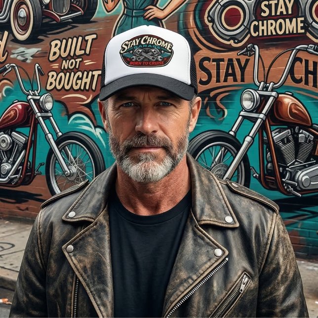 Stay Chrome Garage Trucker Hat (Creator Uploaded)