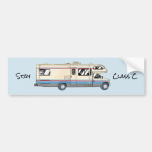 Stay Class C Motorhome Bumper Sticker
