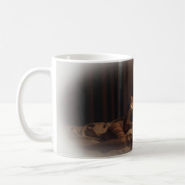 Stay Close Cozy Bedside Romance Coffee Mug (Left)