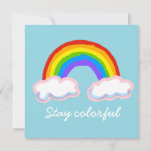 Stay colorful invitation