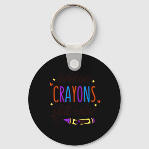 Stay Colourful Mental Health Awareness Quote Keychain