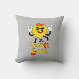 Stay Cool And Have A Fun  Throw Pillow