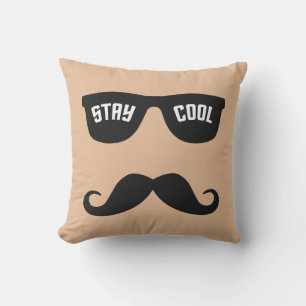 STAY COOL custom colour throw pillow