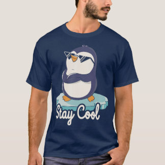 Stay Cool Funny Penguin by Tobe Fonseca T-Shirt
