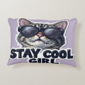 Stay Cool Girl Accent Pillow