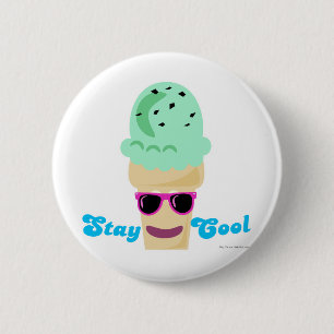 Stay Cool Ice Cream 2 Inch Round Button