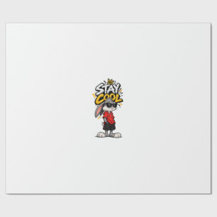 Stay Cool Street Style Rabbit Graphic – Funny Urba Wrapping Paper