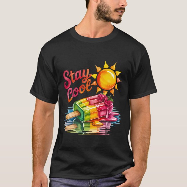 Stay cool, summer up T-Shirt (Front)