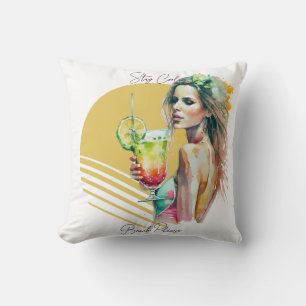 Stay Cool Throw Pillow