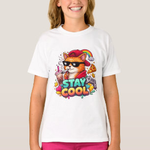 Stay Cool Vibes – Chill Cat Streetwear T-Shirt