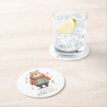 Stay Cozy Bear Coaster