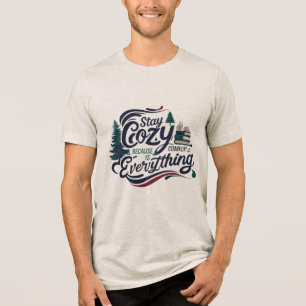 Stay Cozy – Forest Reads & Flowing Peace Tri-Blend Shirt
