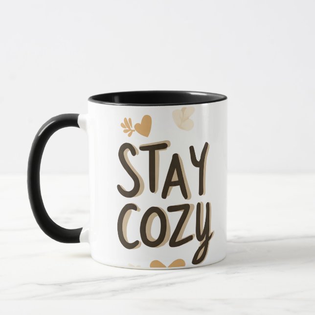 Stay Cozy Mug | Hygge Lifestyle Comfort Gift (Gauche)