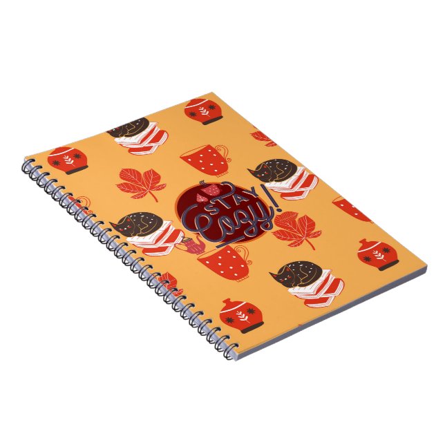 Stay Cozy This Fall With This Folkart Hygge Cat Notebook (Right Side)